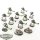 Necrons - 10x Necron Warriors & 2 Scarabs - klassisch - bemalt