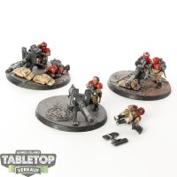 Astra Militarum - 3 x Heavy Weapons Squad klassisch - bemalt