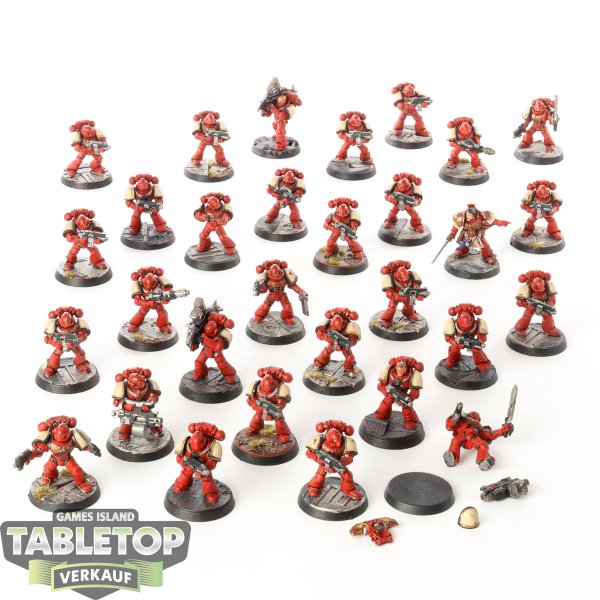 Space Marines - 30 x MKIV Tactical - bemalt