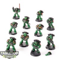 Salamanders - 10 x Tactical Squad klassisch - bemalt