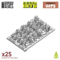 Green Stuff World - 3D printed set - Small Rats