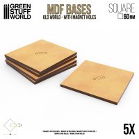 Green Stuff World - MDF Old World Bases - Square 60 mm