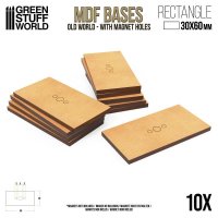 Green Stuff World - MDF Old World Bases - Rectangle 30x60mm