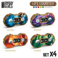 Green Stuff World - Double life counters (Set x4)