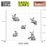 Green Stuff World - 3D printed set - Rabbits