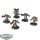 Dark Angels - 5 x Deathwing Knights - teilweise bemalt