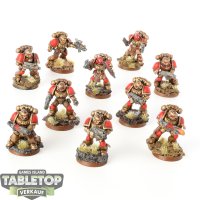 Space Marines - 10 Tactical Marines  - bemalt