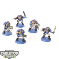 Space Marines - 5 x Scouts klassisch - bemalt