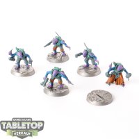 Genestealer Cults - 5 x Acolyte Hybrids - teilweise bemalt