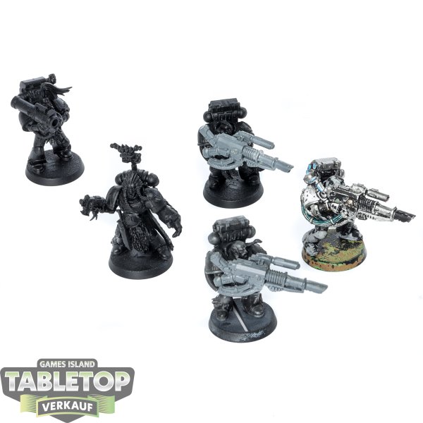 Space Wolves - 5 x Devastator Squad klassisch - teilweise bemalt