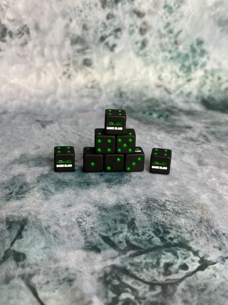 Games Island 12mm Mini Square Corner Dice (20)