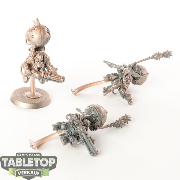 Kharadron Overlords - 3x Skywardens - teilweise bemalt