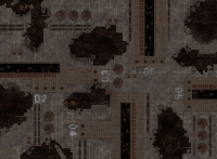 GameMat.eu - 44"x60" Double sided G-Mat: Imperial Refinery and Defiled Monastery