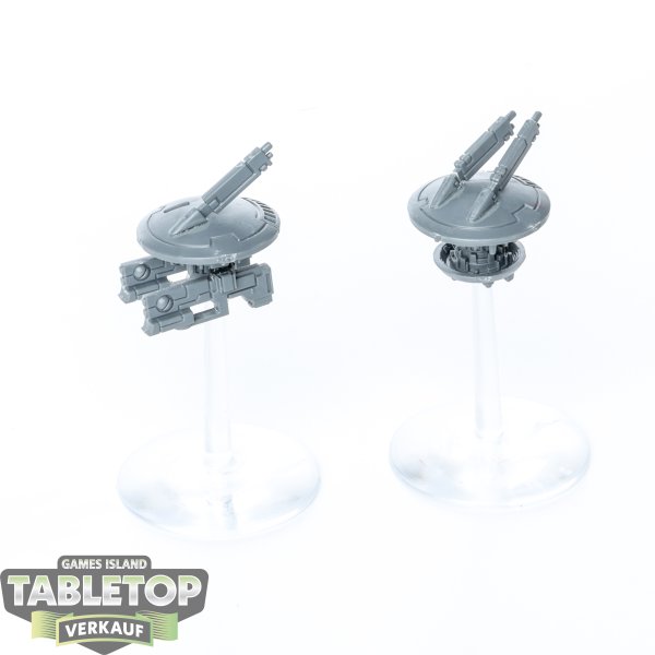 Tau Empire - 2 Tactical Drones - unbemalt