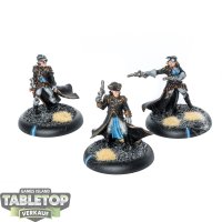 Cygnar - Black 13th Gun Mage Strike Team - bemalt