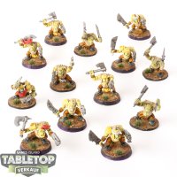 Orks - 13x Ork Boyz - bemalt