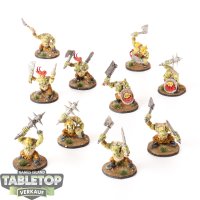 Orks - 10x Ork Boyz - bemalt