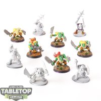 Orks - 10x Ork Boyz - teilweise bemalt