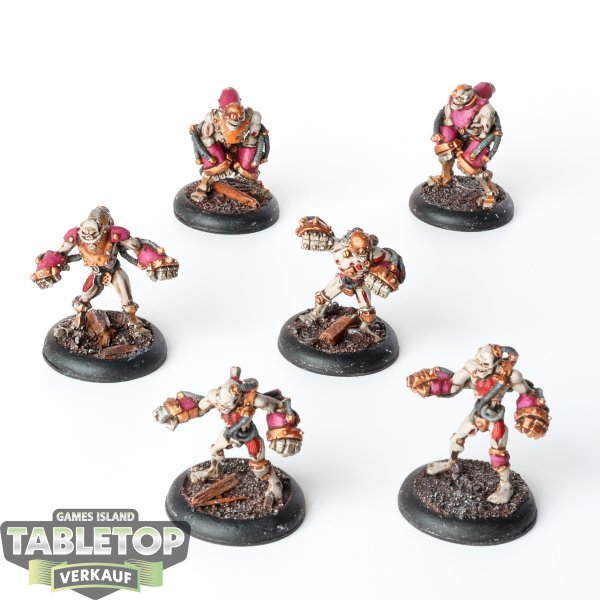 Warmachine - 6x Mechanithralls - bemalt