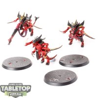 Tyraniden - 3 x Tyranid Warriors - bemalt