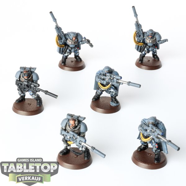 Space Marines - 6x Scouts - bemalt