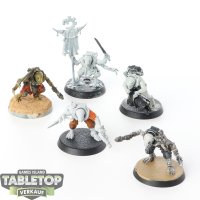 Genestealer Cults - 5x Acolyte Hybrids - teilweise bemalt