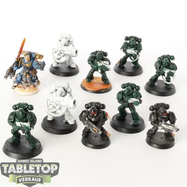 Deathwatch - 10 x Tactical Squad klassisch - teilweise bemalt