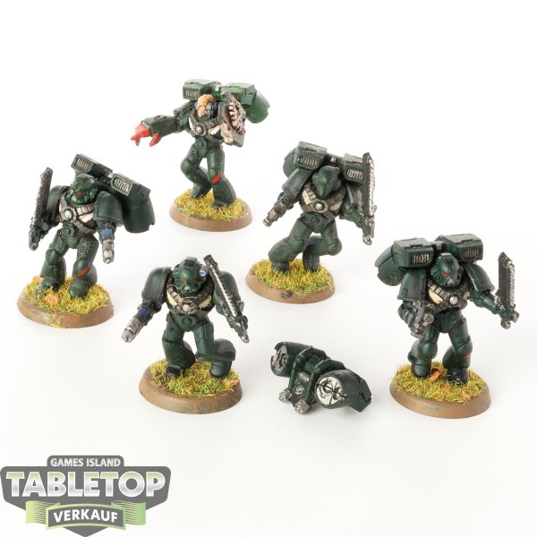 Dark Angels - 5 x Assault Squad - bemalt