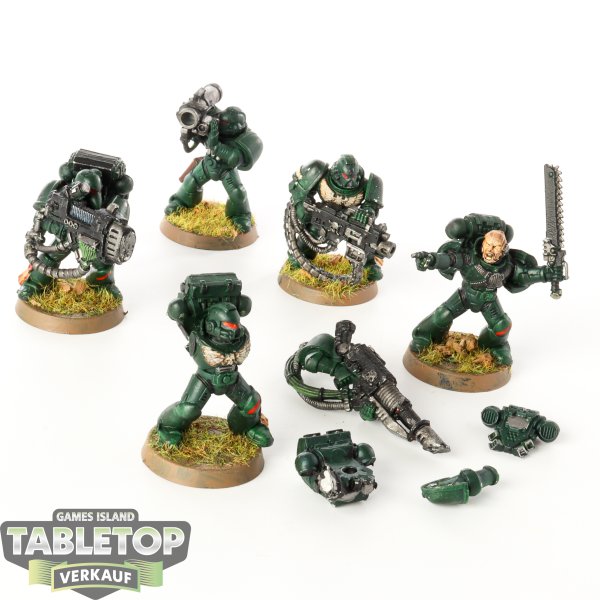 Dark Angels - 5 x Devastator Squad klassisch - teilweise bemalt