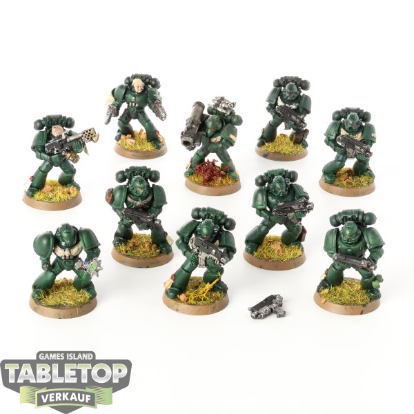 Dark Angels - 10 x Tactical Squad klassisch - bemalt