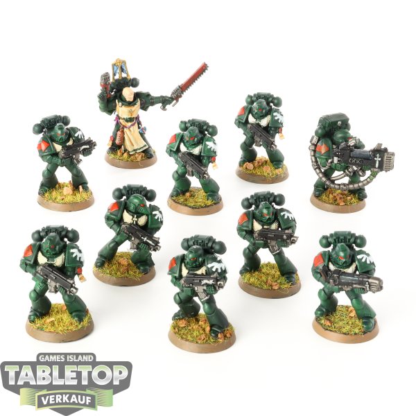 Dark Angels - 10 x Tactical Squad klassisch - bemalt