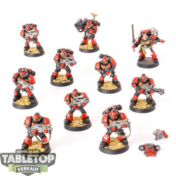 Space Marines - 10x Tactical Squad - bemalt