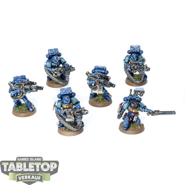 Ultramarines - 6 Devastator Squad - gut bemalt