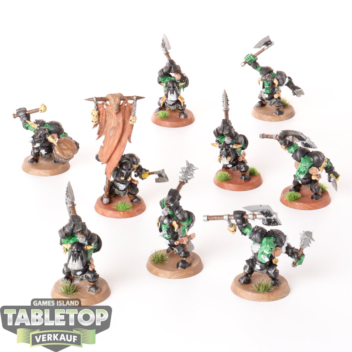 Orruk Warclans - 9 Ardboys - bemalt - Bemalte und unbemalte Tabletop ,  27,00 €