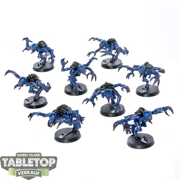 Tyraniden - 8 x Genestealers klassisch - bemalt