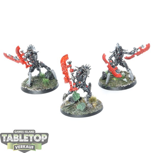 Necrons - 3x Skorpekh Destroyers - bemalt