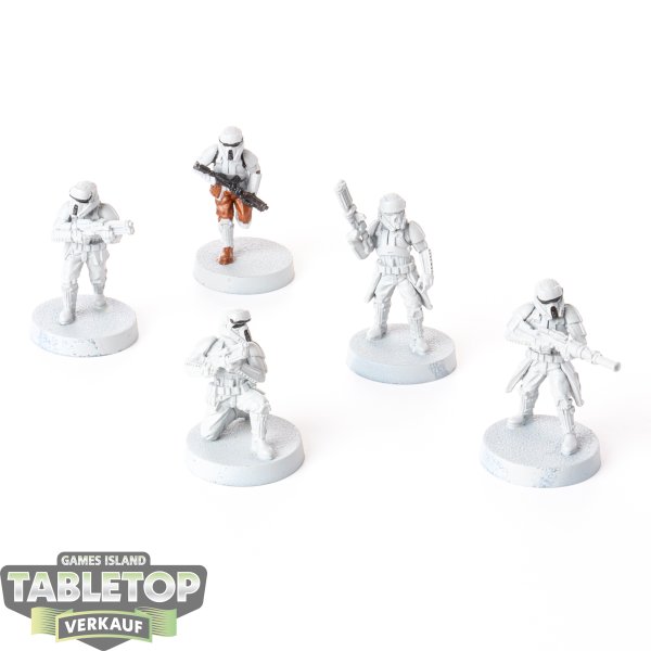 Galaktisches Imperium - 5 x Shoretrooper - teilweise bemalt