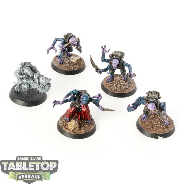 Genestealer Cults - 5 x Acolyte Hybrids - teilweise bemalt