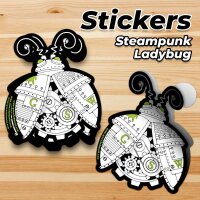 Green Stuff World - GSW Steampunk Ladybird Sticker