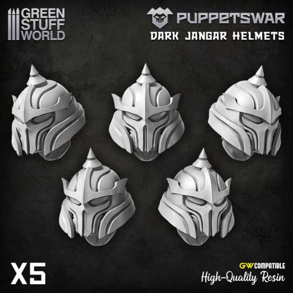 Green Stuff World - PuppetsWar - Dark Jangar Helmets