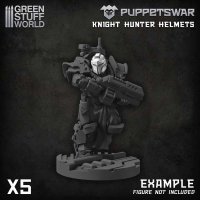 Green Stuff World - PuppetsWar - Knight Hunter Helmets