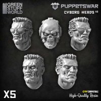 Green Stuff World - PuppetsWar - Cyborg Heads