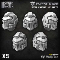 Green Stuff World - PuppetsWar - Iron Knight Helmets