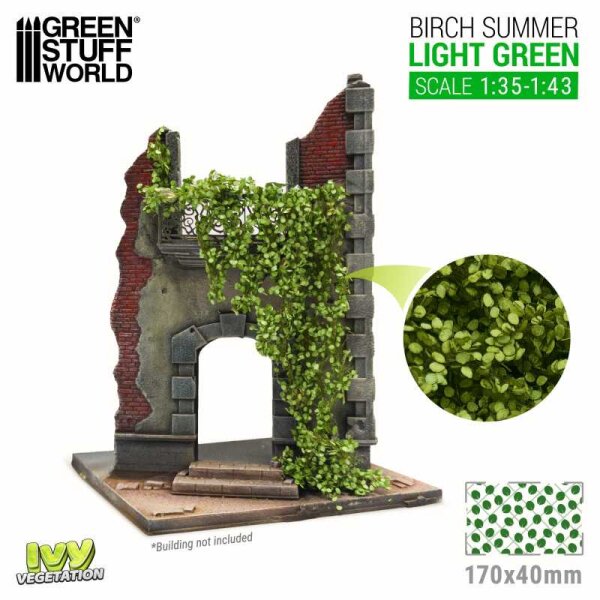Green Stuff World - Ivy Foliage - Light Green Birch - Large