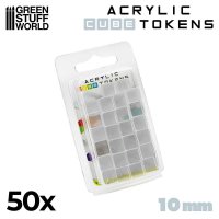 Green Stuff World - Gaming Tokens - Transparent Cubes 10mm