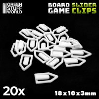 Green Stuff World - Slider Clips - White