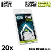 Green Stuff World - Slider Clips - White