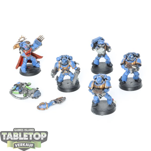 Space Marines - 5 x Marine klassisch - bemalt