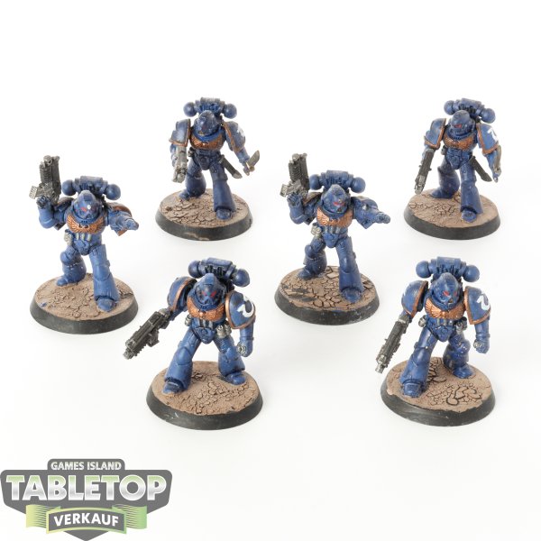 Ultramarines - 6 x Tactical Squad klassisch - bemalt