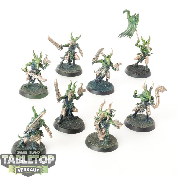 Thousand Sons - 8 x Tzaangors - teilweise bemalt